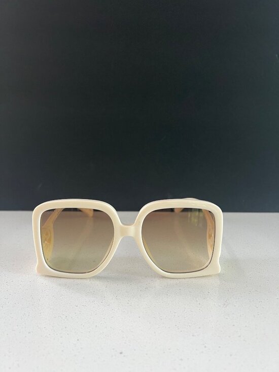 Gucci Interlocking-G GG1326S 002 oversize-frame cream sunglasses main image 5